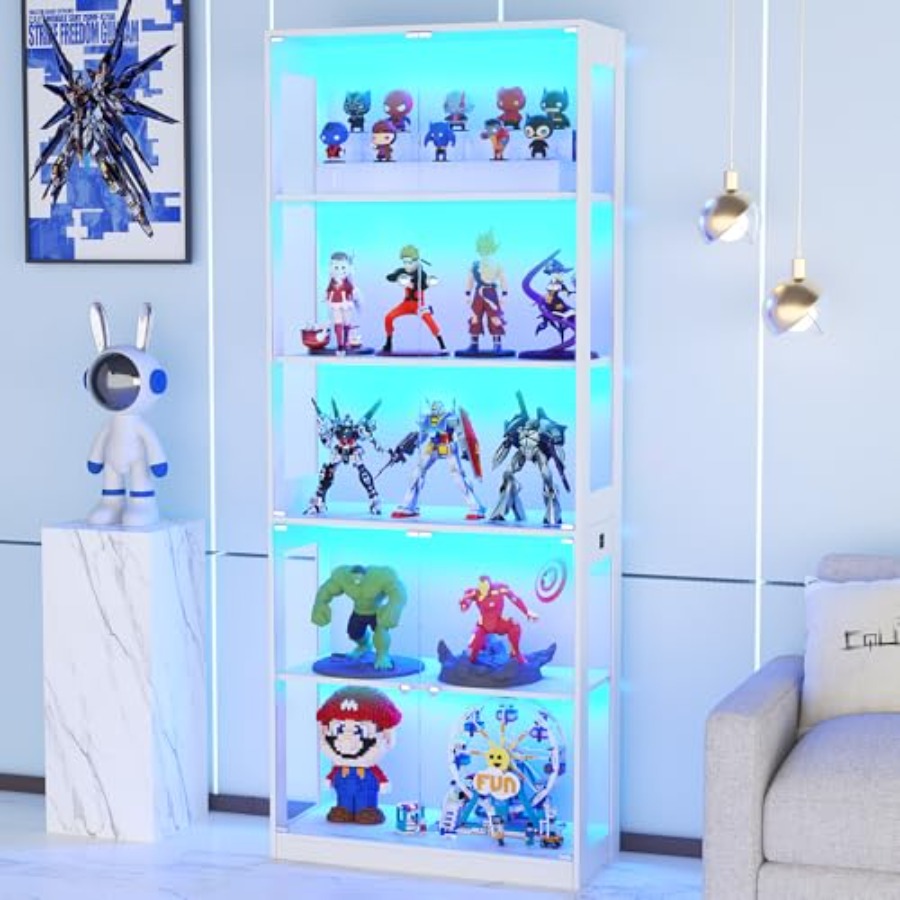 Glass Cabinet Display - Armário de Exibição de 80'' com