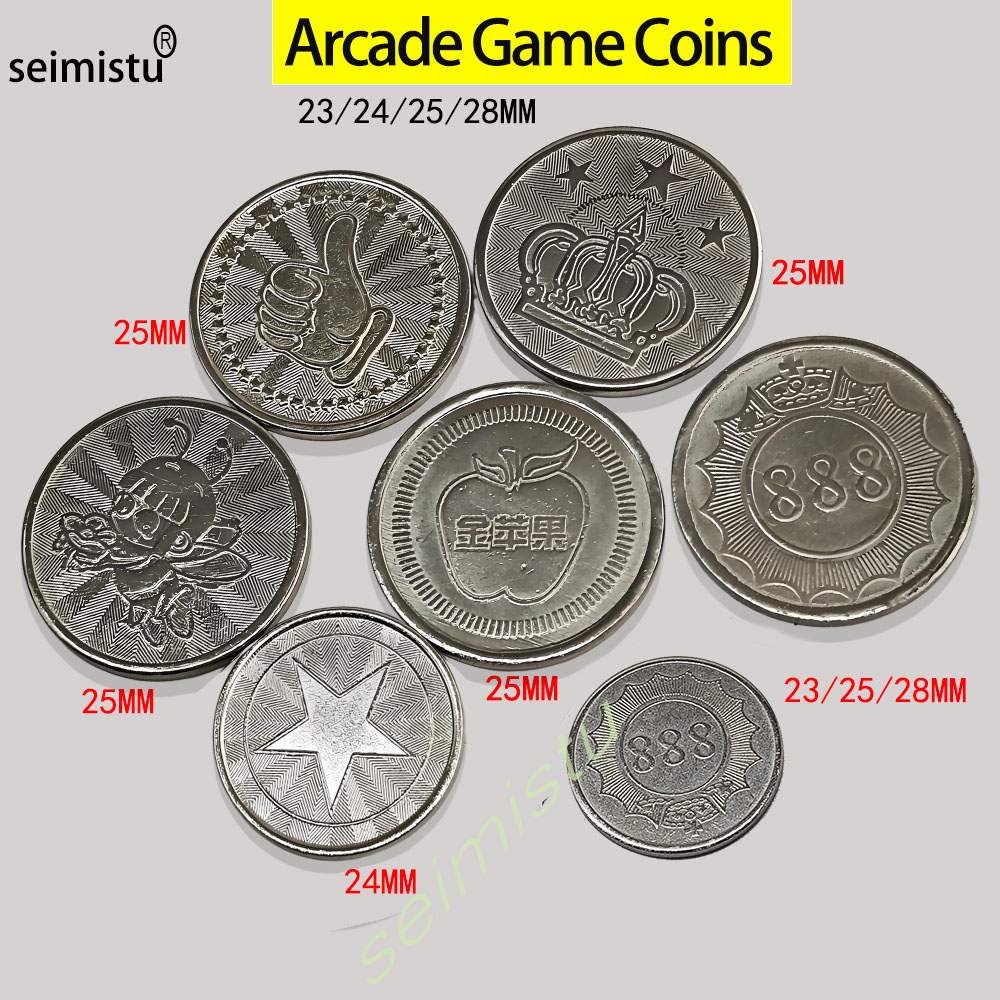 Arcade Vending & Laundry Revenue - 100 peças de aço inoxidável 23/24/25mm