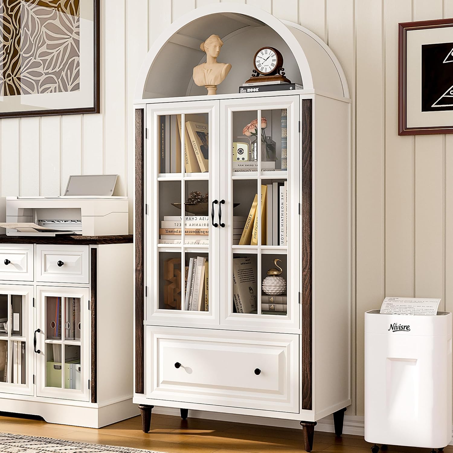 Estante Arqueada Artesanal de  - Glass Cabinet Display avaliação e preço