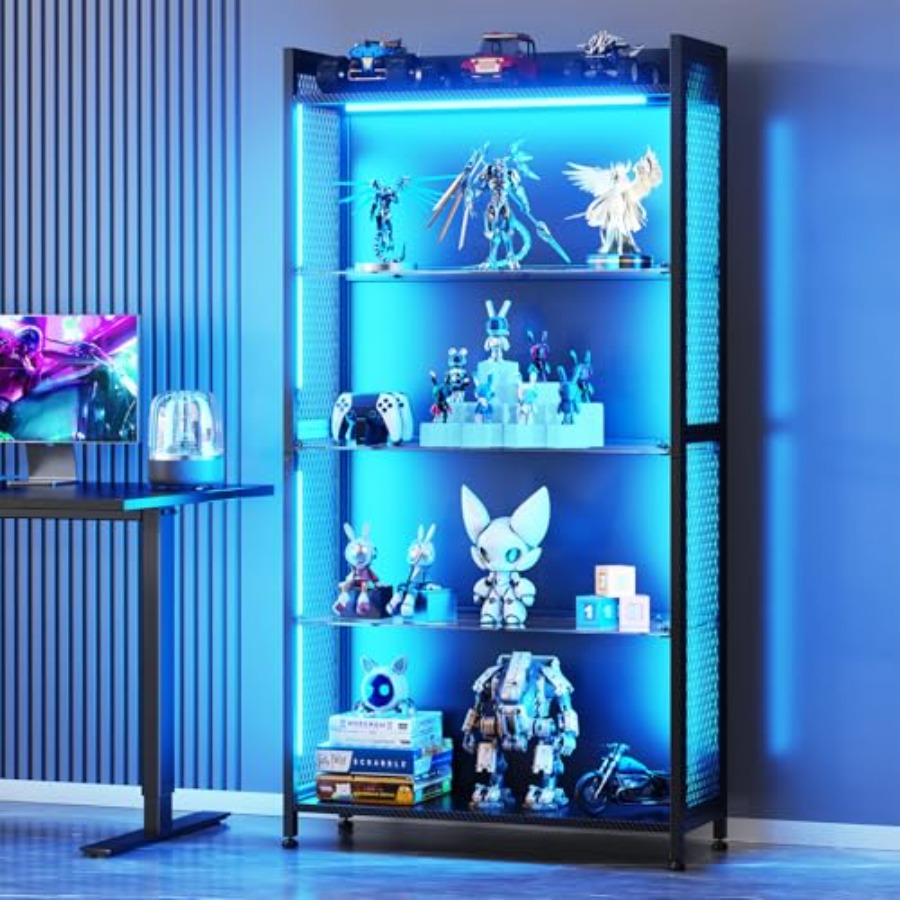 Vitrine com Prateleiras de Vid - Glass Cabinet Display avaliação e preço