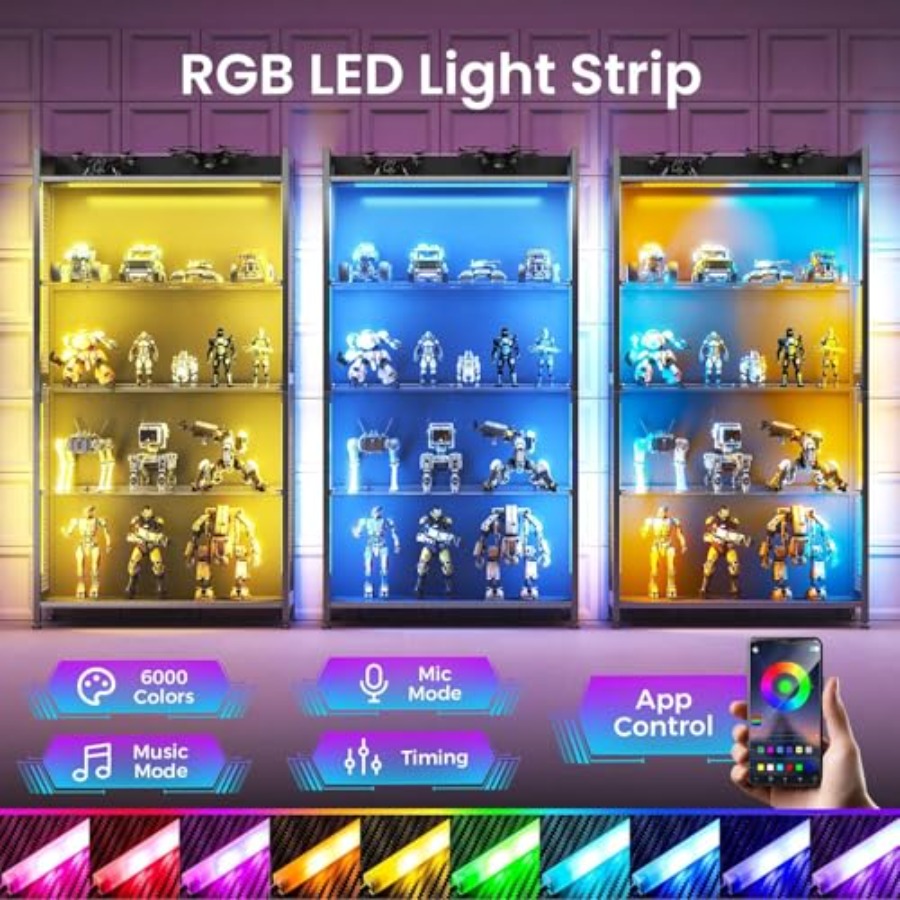 Vitrine com Prateleiras de Vid - Glass Cabinet Display avaliação e preço