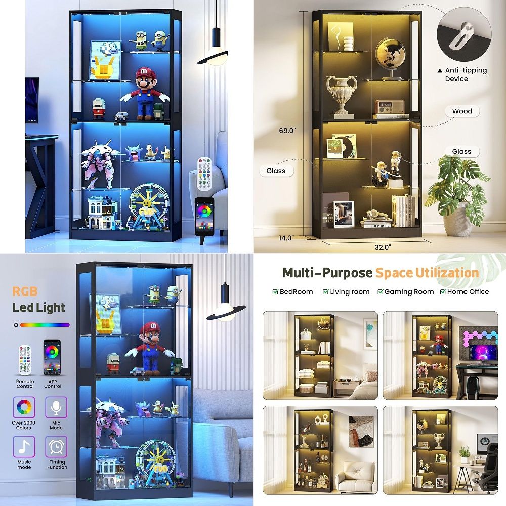 Armário Expositor com Portas d - Glass Cabinet Display avaliação e preço