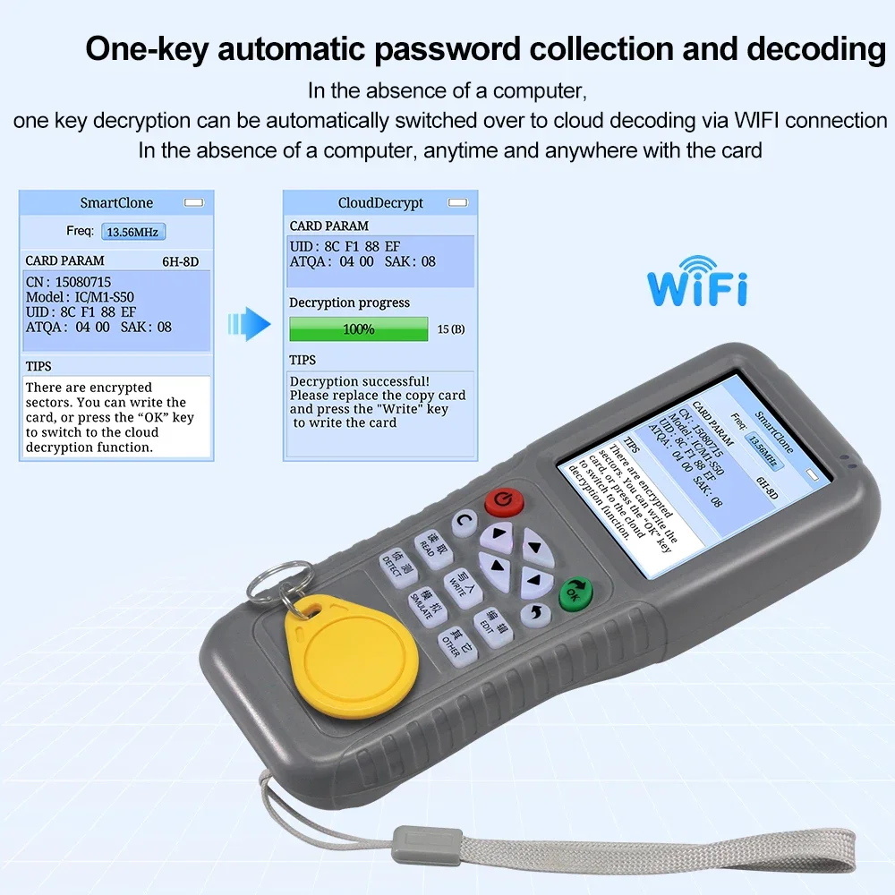 Copiador Duplicador WiFi RFID  - Nfc Card Reader Vending avaliação e preço